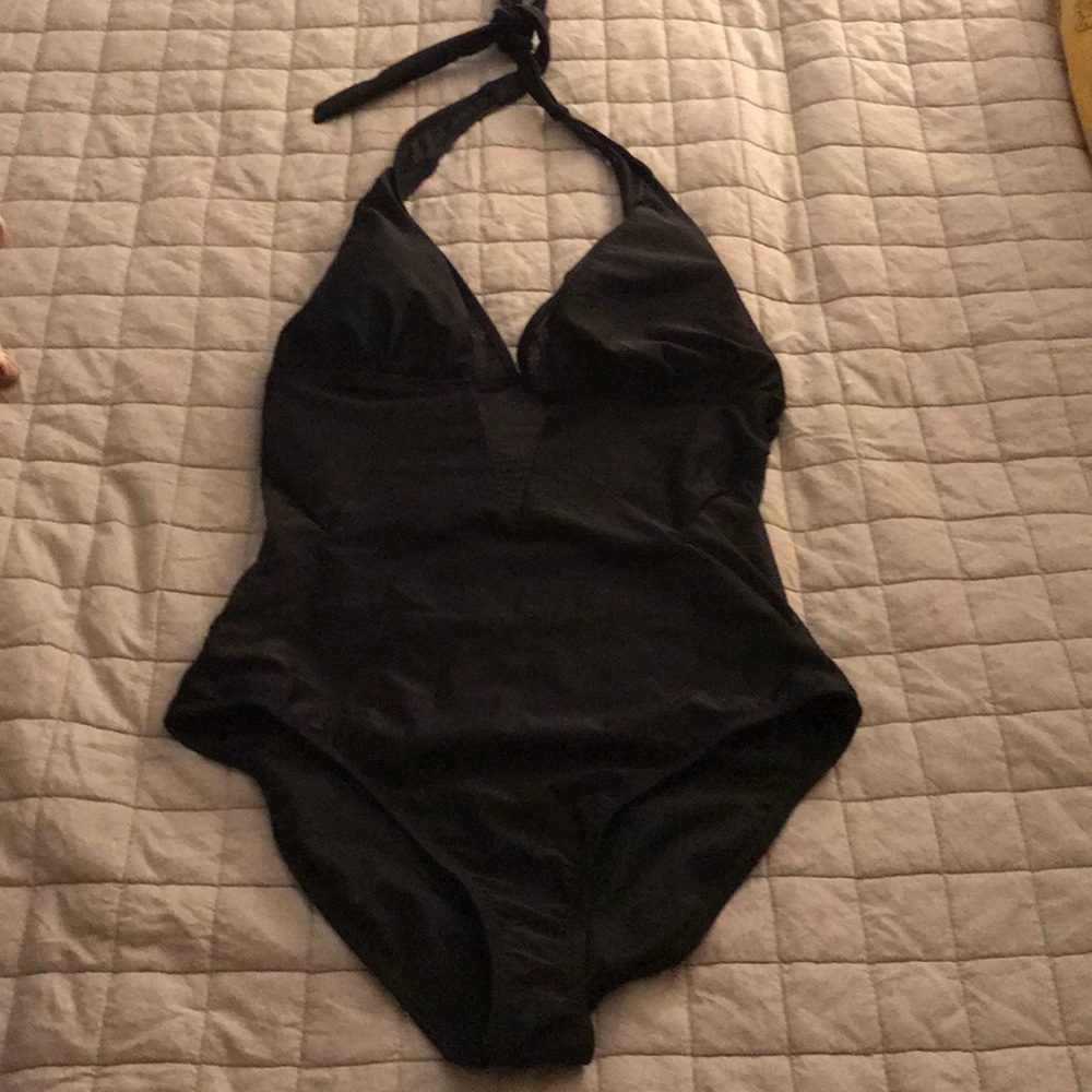 Adore me cut-out black one piece